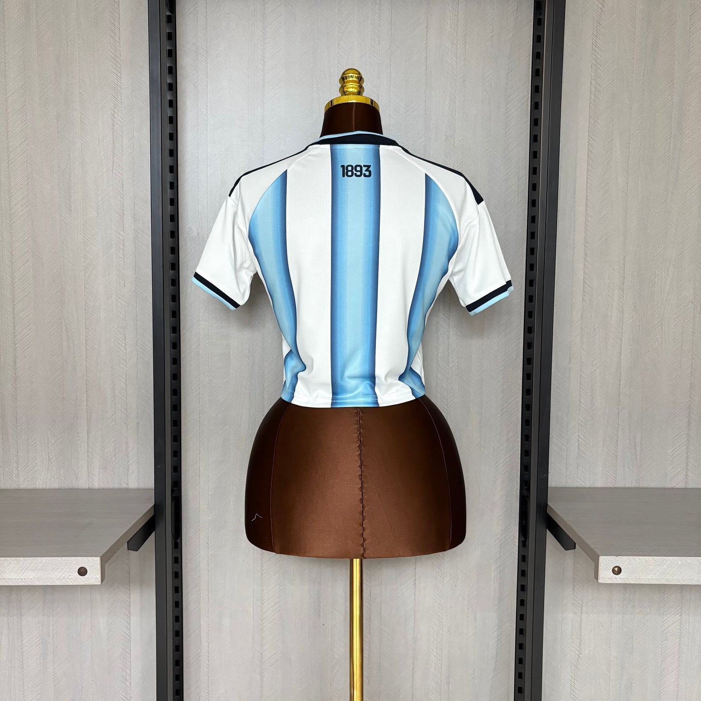 Argentina Home Cropped 26/27 Feminino Torcedor Adidas - Branca e Azul