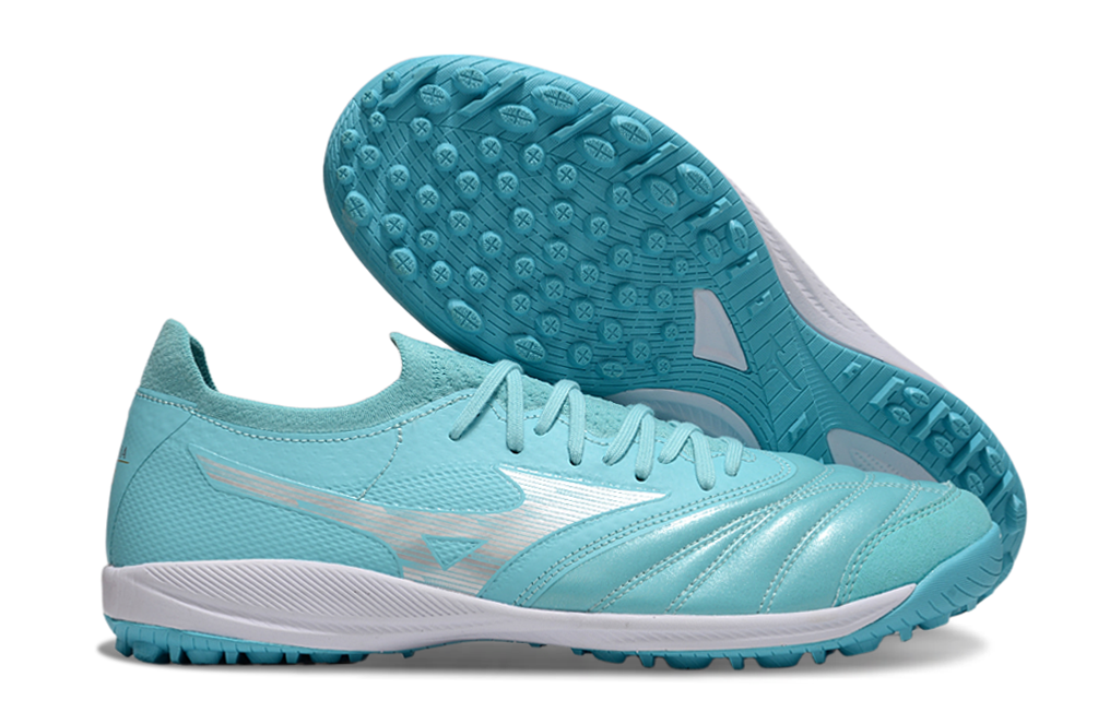 Chuteira Society Mizuno Morelia Neo 3 Japan FG - Azul Turquesa