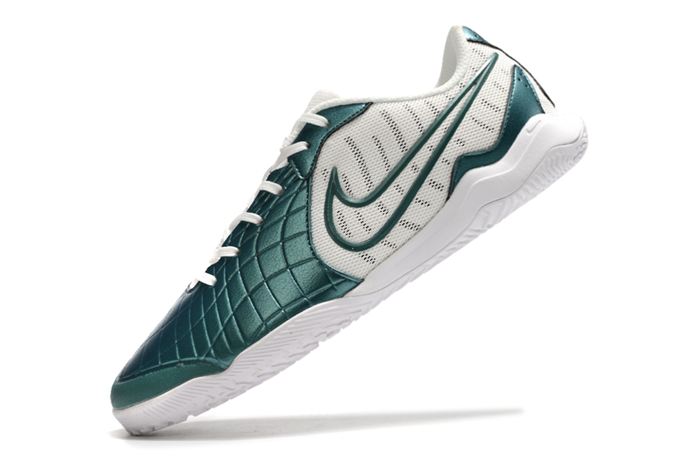 Chuteira Futsal Nike Tiempo Legend 10 Academy IC - Bege com Verde