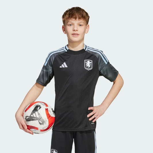 Kit Infantil Aston Villa Away 25/26  - Preto