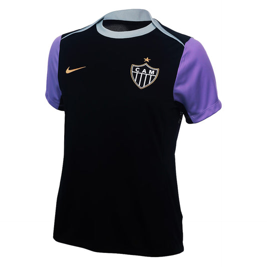 Atlético Mineiro Treino 26/27 Nike Feminina - Preta e Roxa
