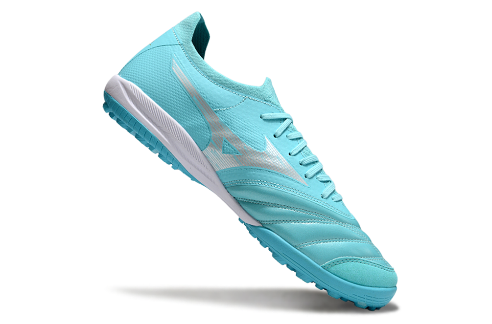 Chuteira Society Mizuno Morelia Neo 3 Japan FG - Azul Turquesa