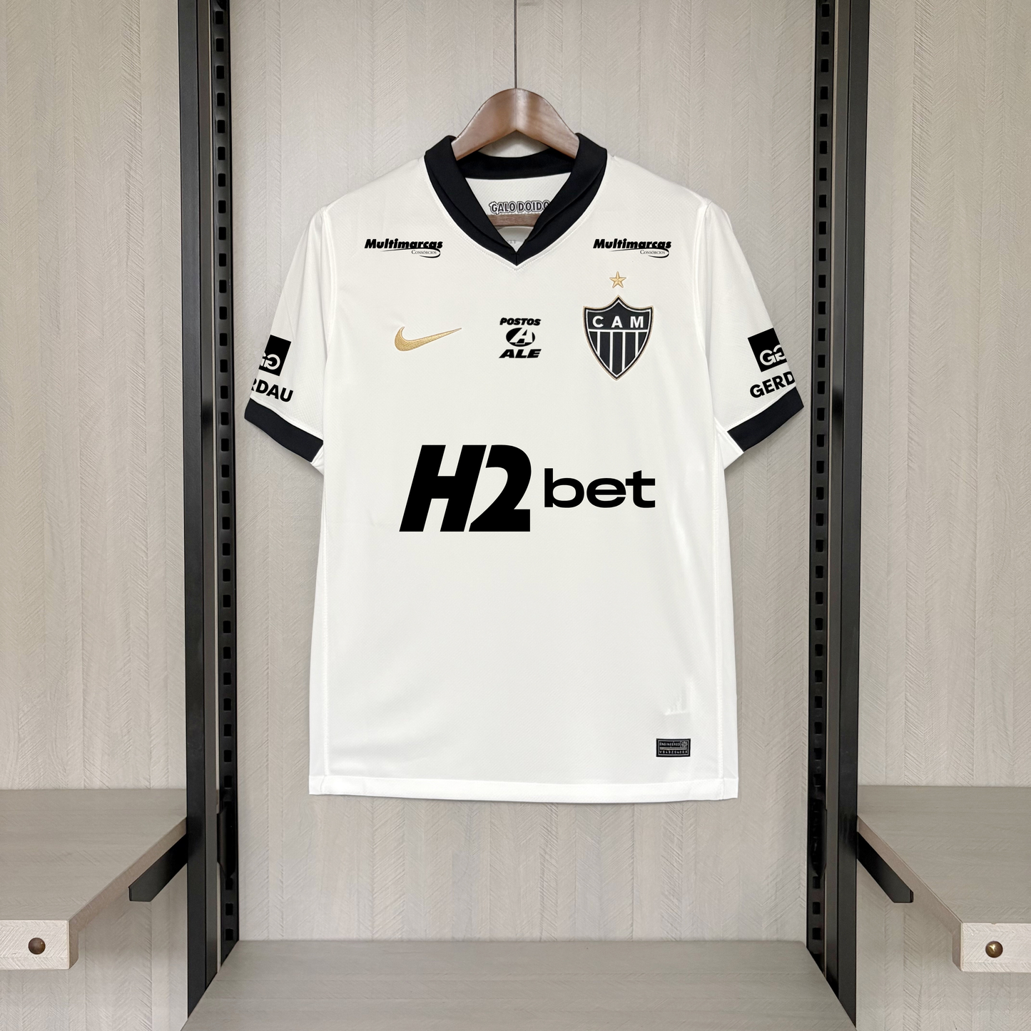 Atletico Mineiro Away 26/27 Torcedor Com Patrocínios Nike - Branca
