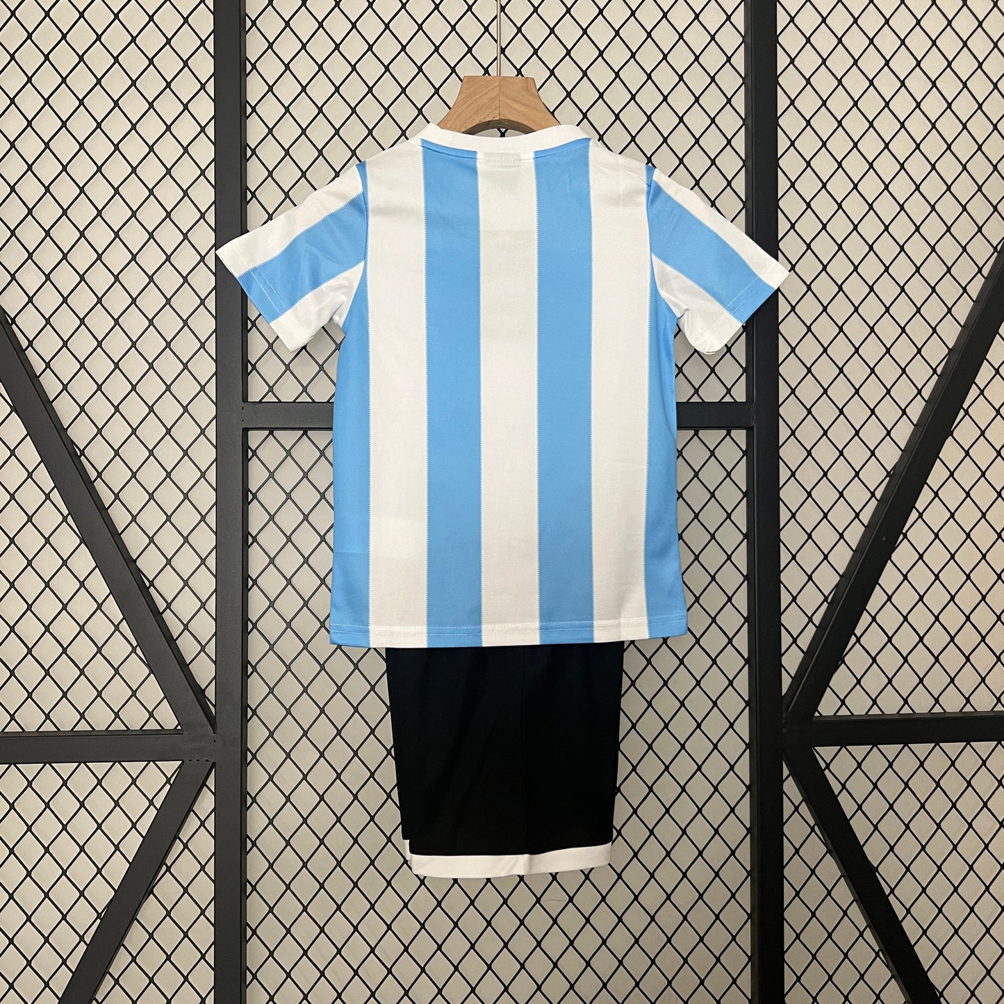 Kit Infantil Argentina Retro Home 1986  - Branco e Azul