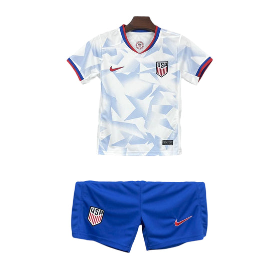 Kit Infantil EUA Home 25/26 - Branco e Azul