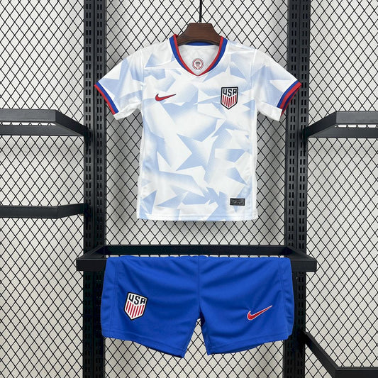 Kit Infantil EUA Home 25/26 - Branco e Azul
