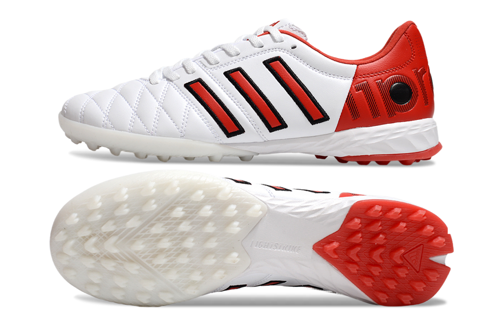 Chuteira Society Adidas adiPURE 11 Pro X PD25 Trx FG - Branca e Vermelho