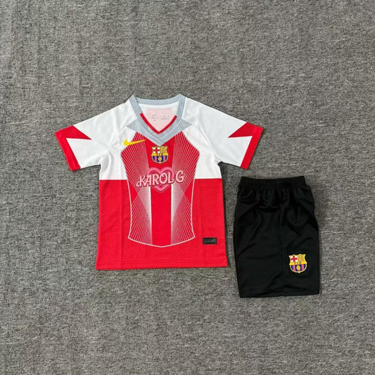 Kit Infantil Barcelona Edição Especial 25/26  - Vermelho