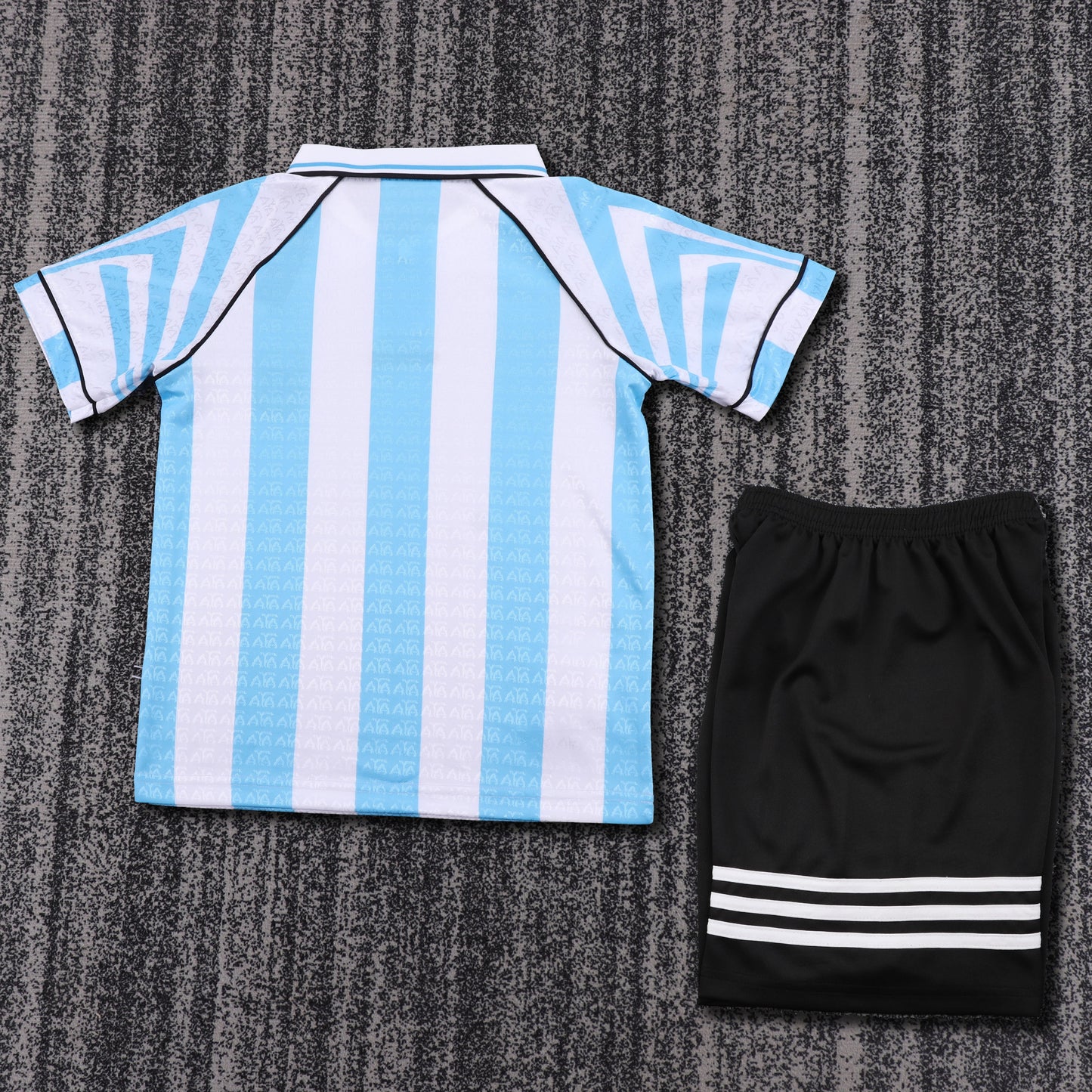 Kit Infantil Argentina Retro 96/97 - Branco e Azul