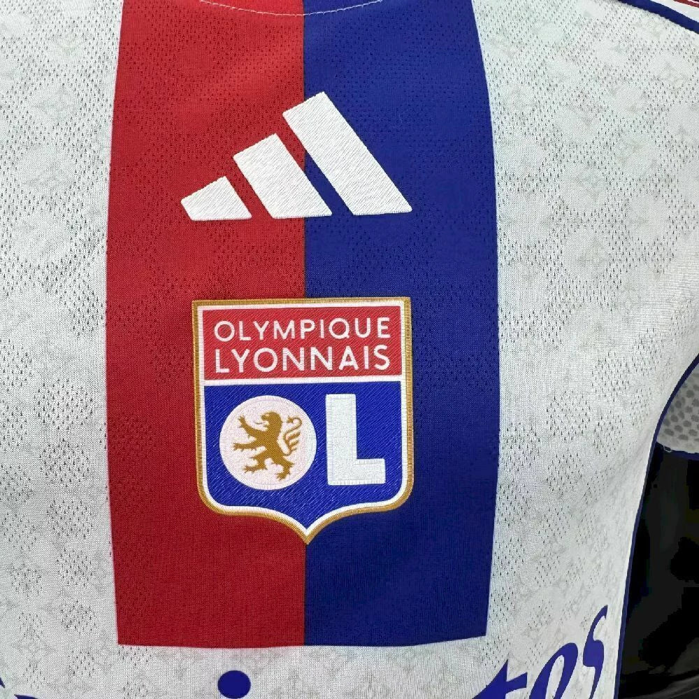 Lyon Home 25/26 Jogador Adidas - Branco