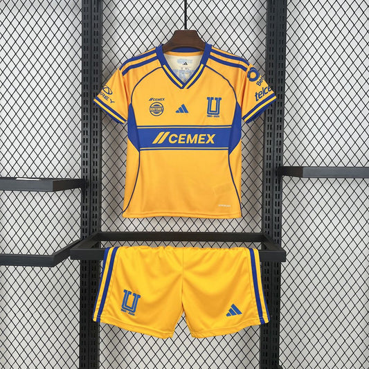 Kit Infantil Tigres Home 25/26 - Amarelo e Azul