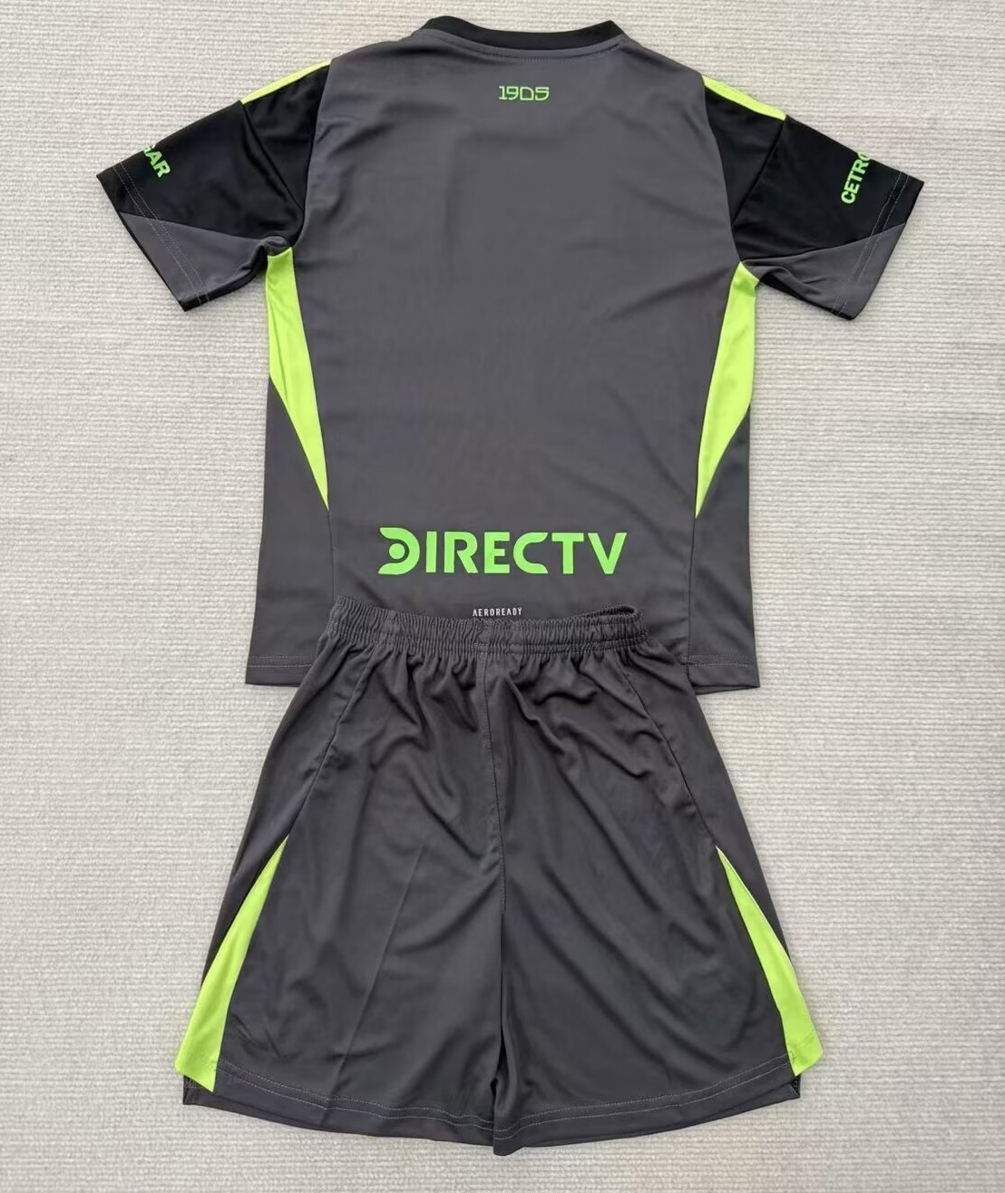 Kit Infantil Boca JRS Goleiro 25/26  - Cinza Escuro