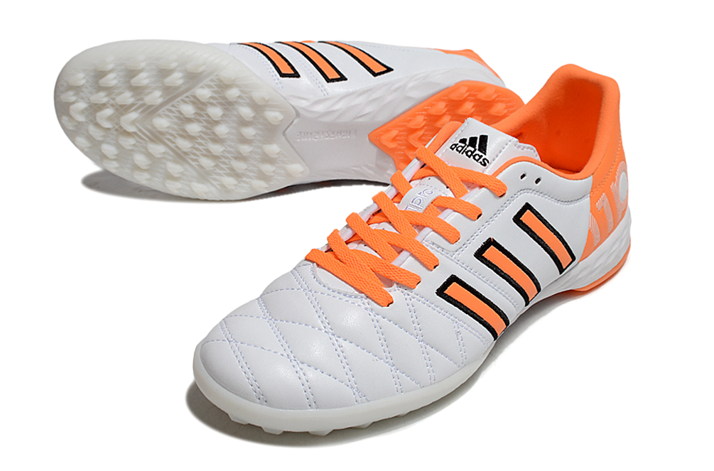 Chuteira Society Adidas adiPURE 11 Pro X PD25 Trx FG - Branca e Laranja