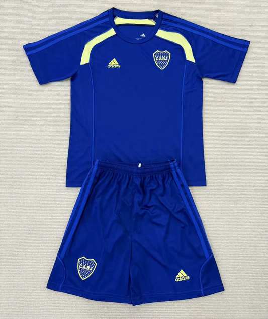 Kit Infantil Boca JRS Treino 25/26 - Azul