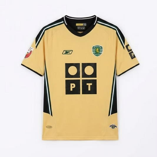 Sporting Away 02/03 Reebok - Dourado