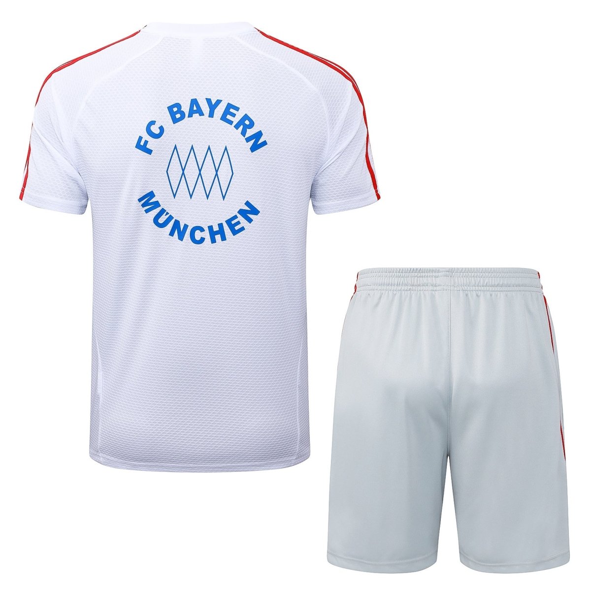 Kit de Treino Adulto Bayern de Munique 25/26 Shorts e Camisa - Branca