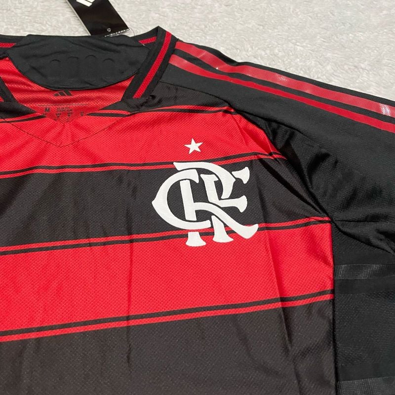 Flamengo Home 25/26 Jogador Adidas Masculina - Vermelho e Preto
