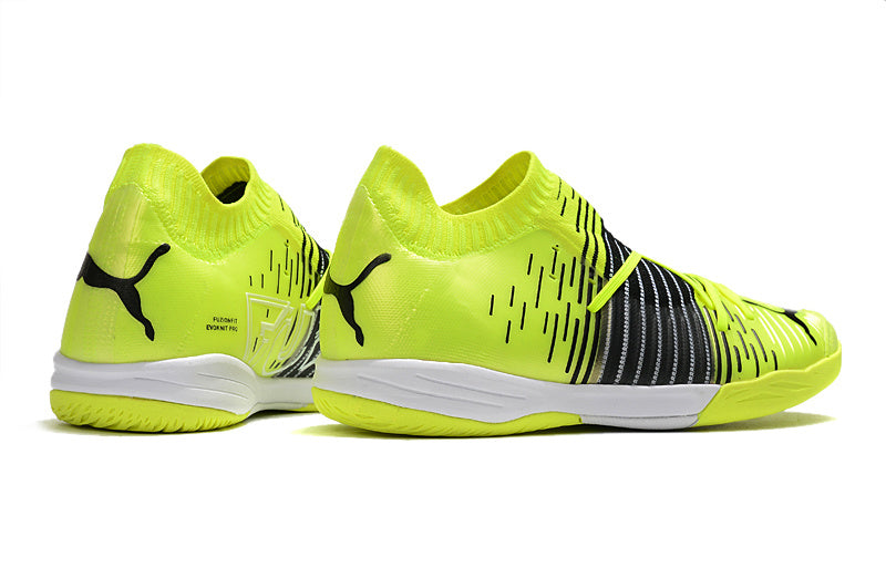 Chuteira Society Puma Future Z Match Pro - Preta e Amarela