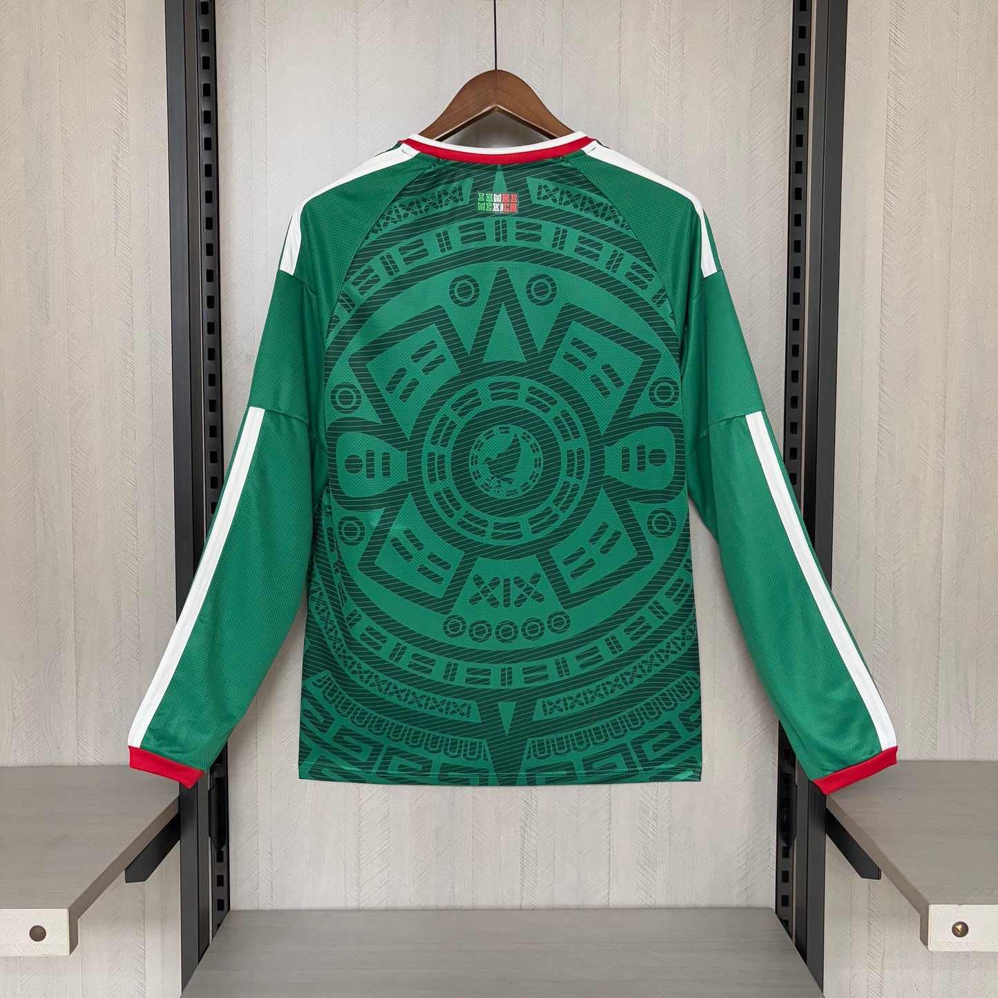 México Home Manga Longa 26/27 Masculino Torcedor Adidas  - Verde
