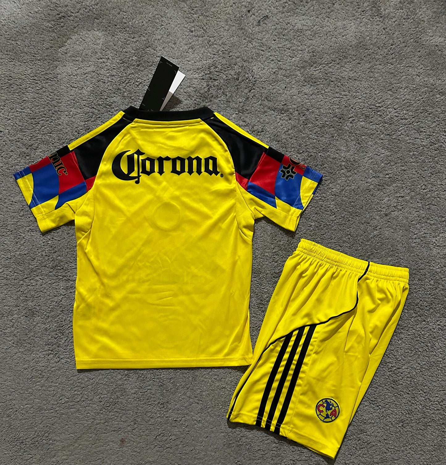 Kit Infantil America do México Home 25/26   - Amarelo e Preto