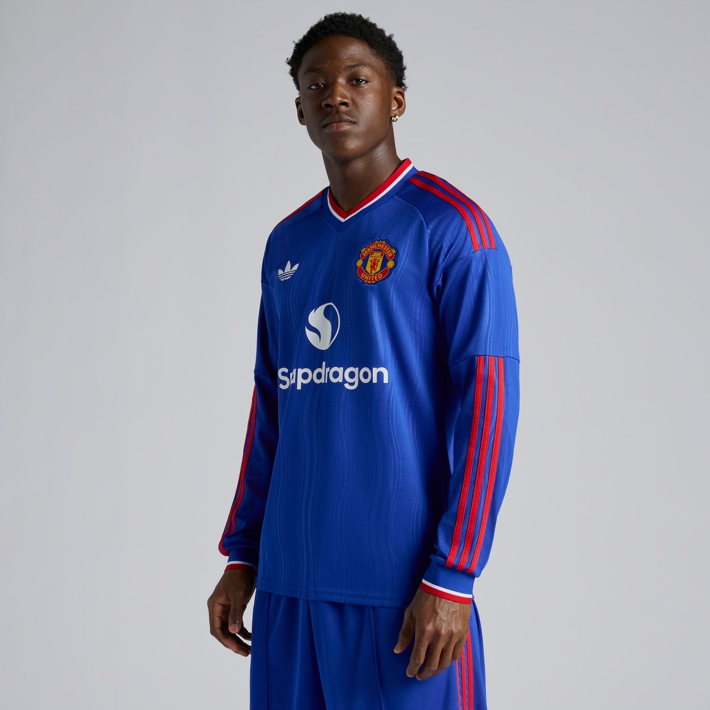 Manchester United Away 26/27 Manga Longa Torcedor Adidas - Azul