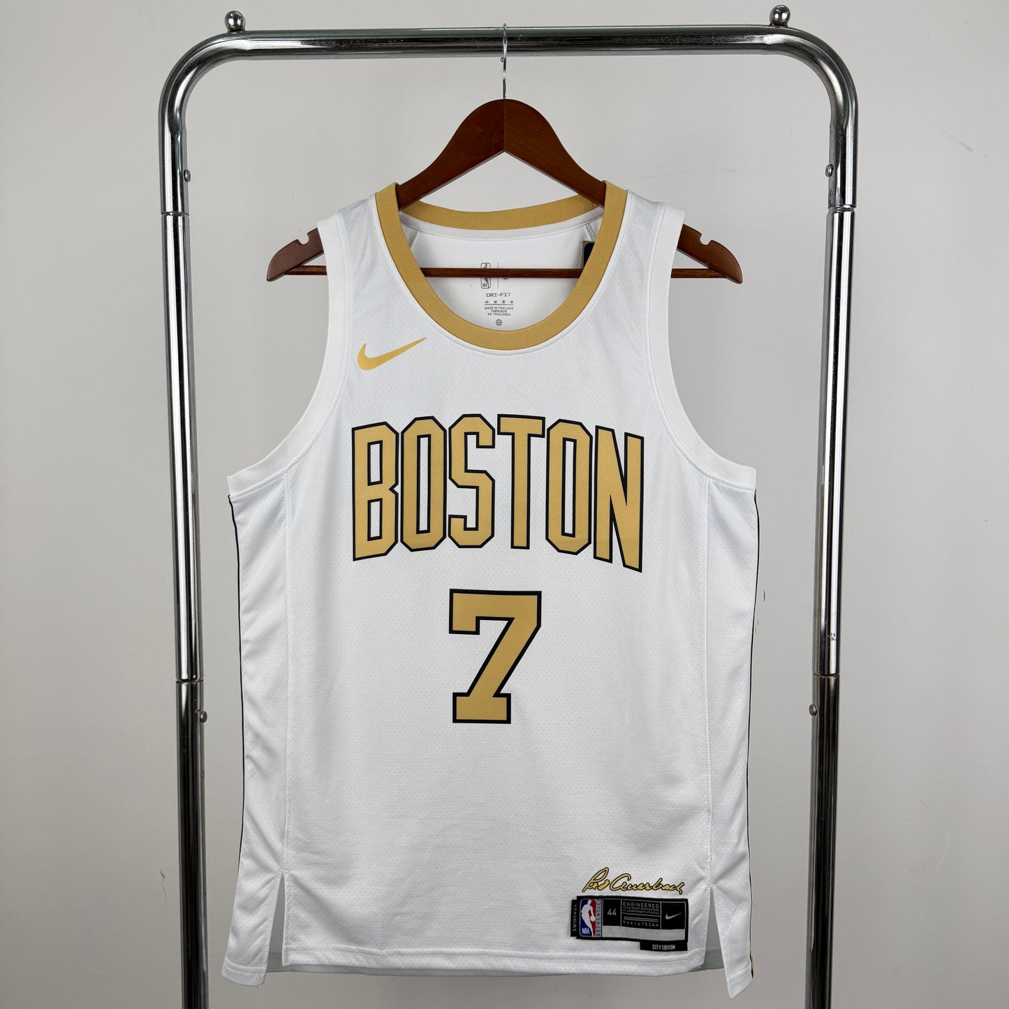 Regata Boston Celtics Masculina - Branca e Dourada