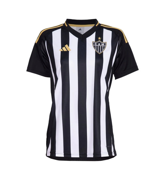 Atlético Mineiro Home 25/26 Adidas Feminina - Branca e Preta