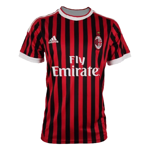 Milan Home Retrô 2011/2012 Adidas - Vermelha e Preta