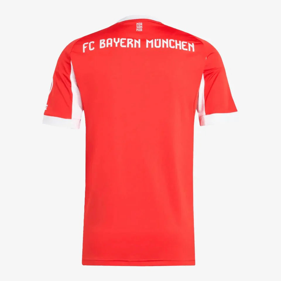 Bayern De Munique Home 25/26 Torcedor Adidas - Vermelho e Branco