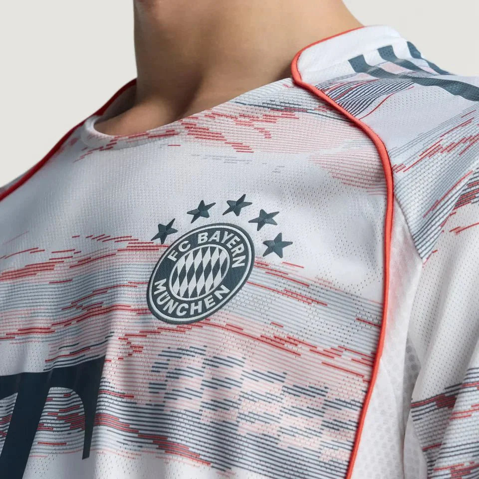 Bayern de Munique Away 25/26 Jogador Adidas - Branca e Cinza