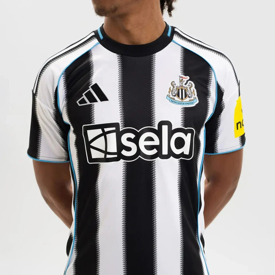 Newcastle Home 25/26 Torcedor Adidas - Preto e Branco