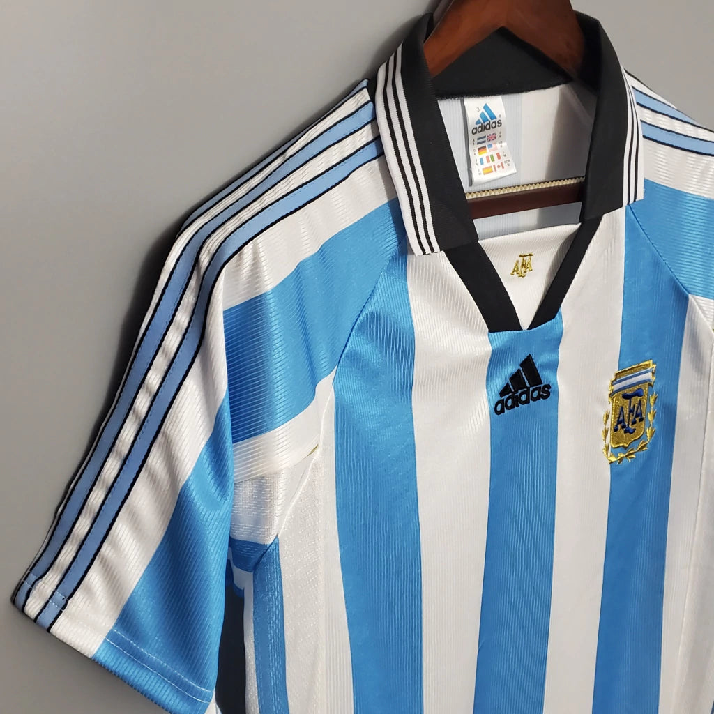 Argentina Home Retrô 1998 Adidas - Azul e Branca