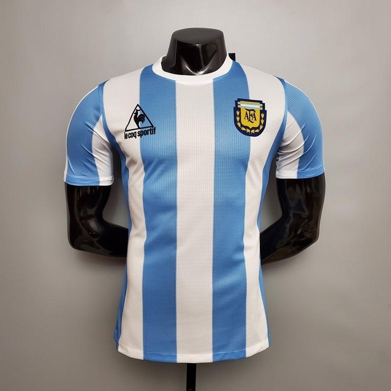 Argentina Home Retrô 1986 Masculino Le Coq Sportif -  Azul e Branca