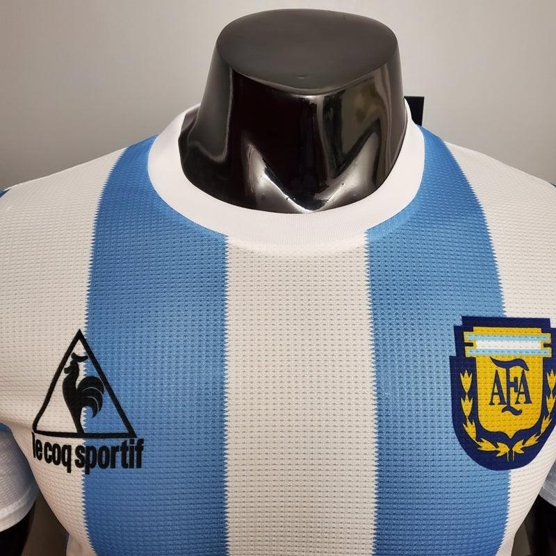 Argentina Home Retrô 1986 Masculino Le Coq Sportif -  Azul e Branca