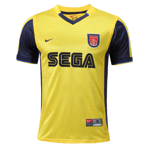 Arsenal Away Retrô 99/00 Nike - Amarela