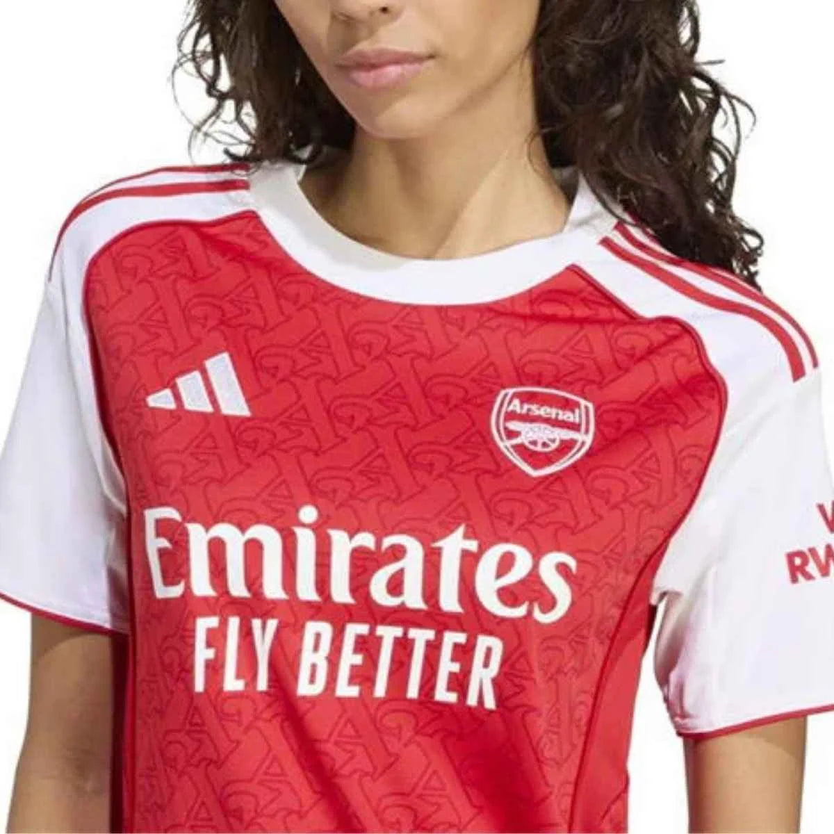 Arsenal Home 26/27 Feminina Adidas - Vermelha e Branca