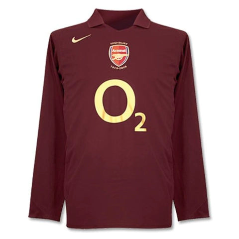 Arsenal Away Retro Manga Longa 05/06 Nike - Bordo