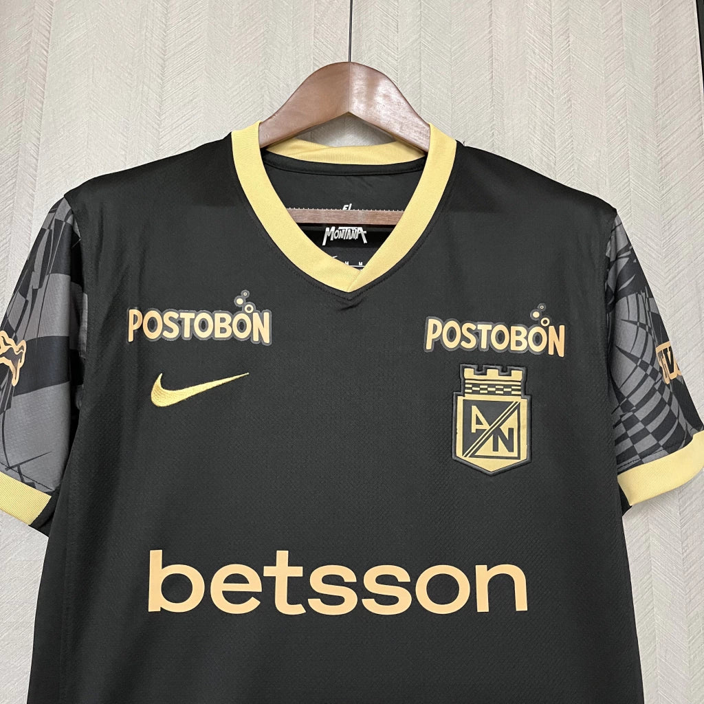 Atletico Nacional Away 25/26 Torcedor Nike - Preto e Dourado