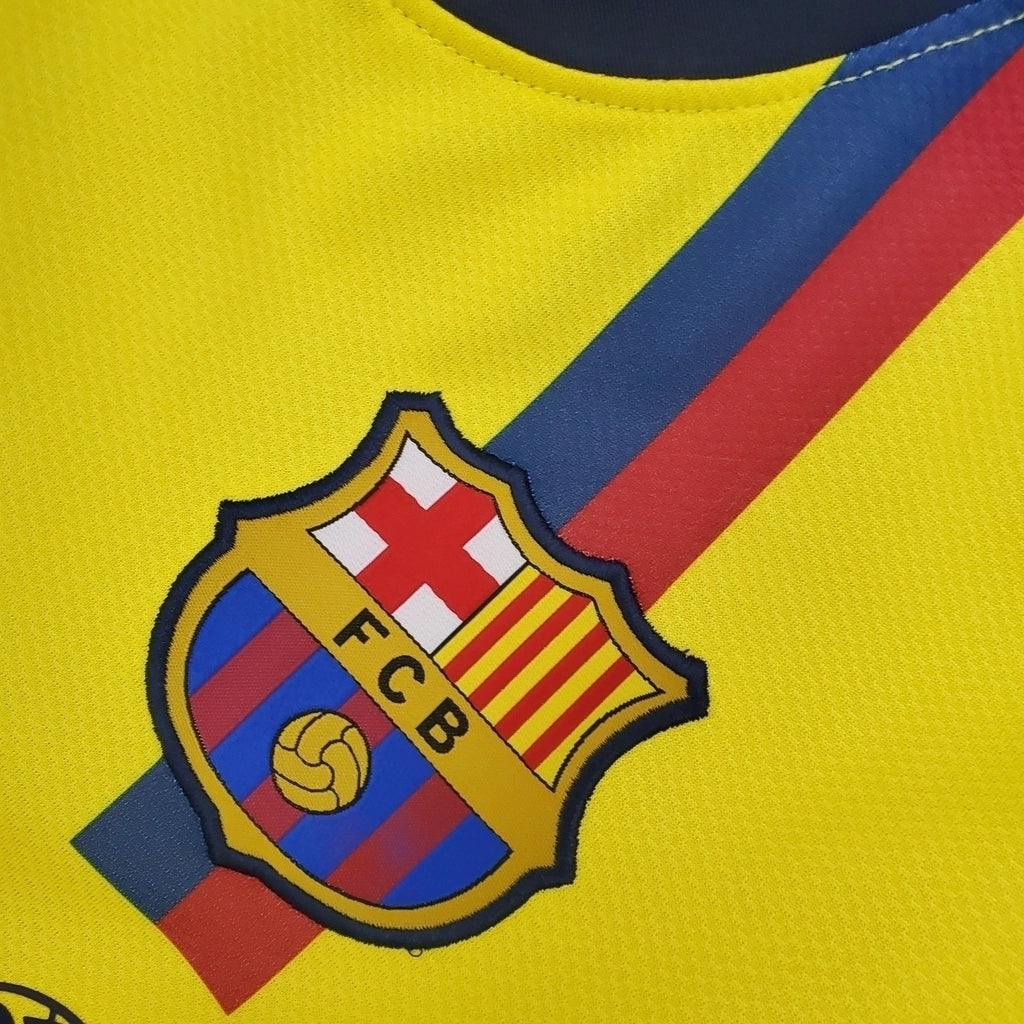 Barcelona Away Retrô 08/09 Nike - Amarela