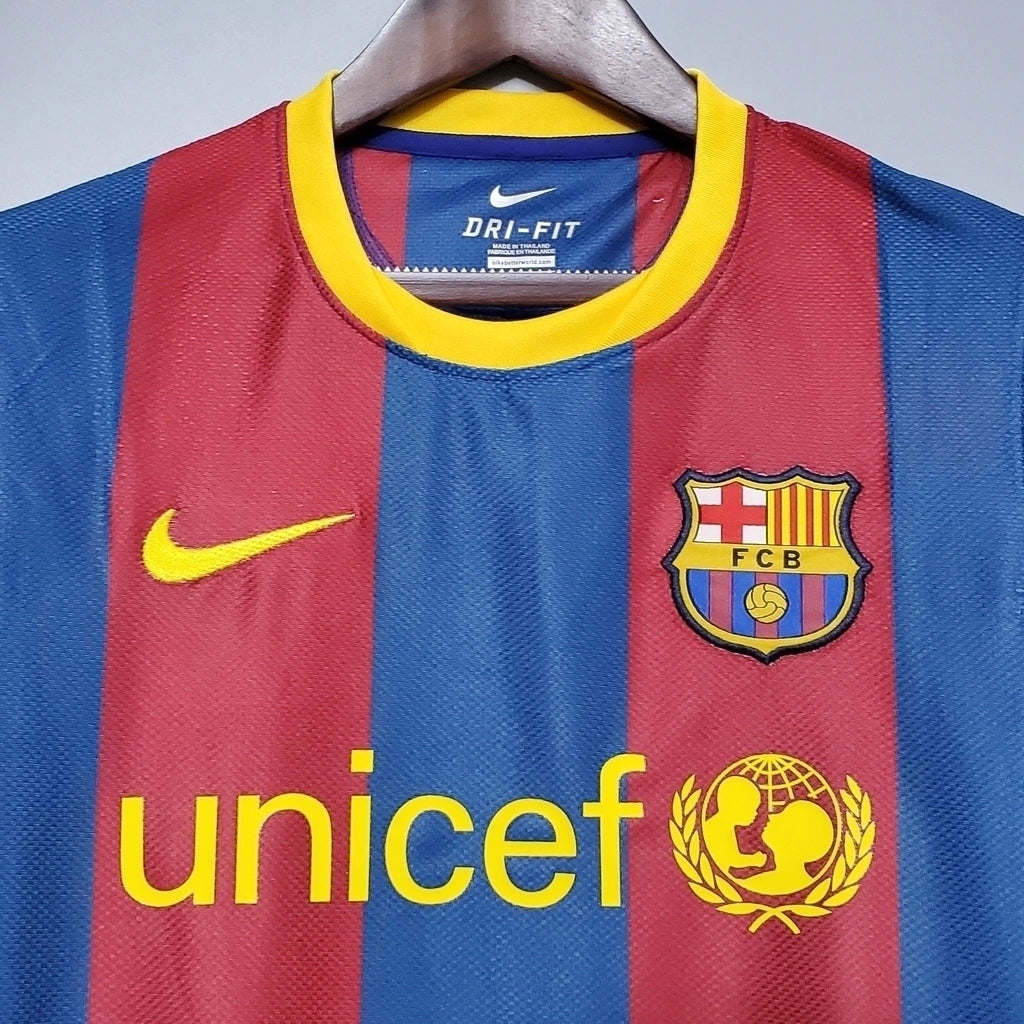 Barcelona Home Retrô 10/11  Nike - Grená