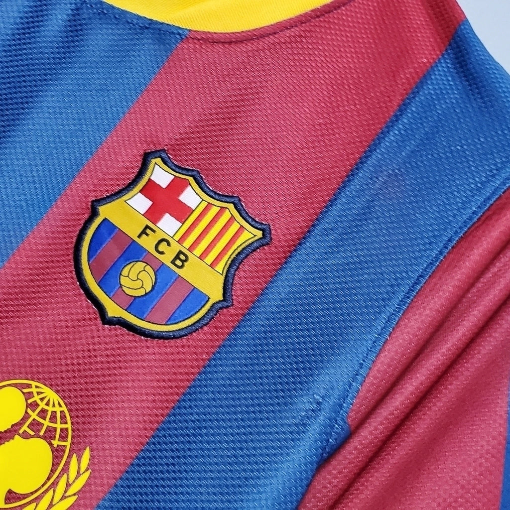 Barcelona Home Retrô 10/11  Nike - Grená