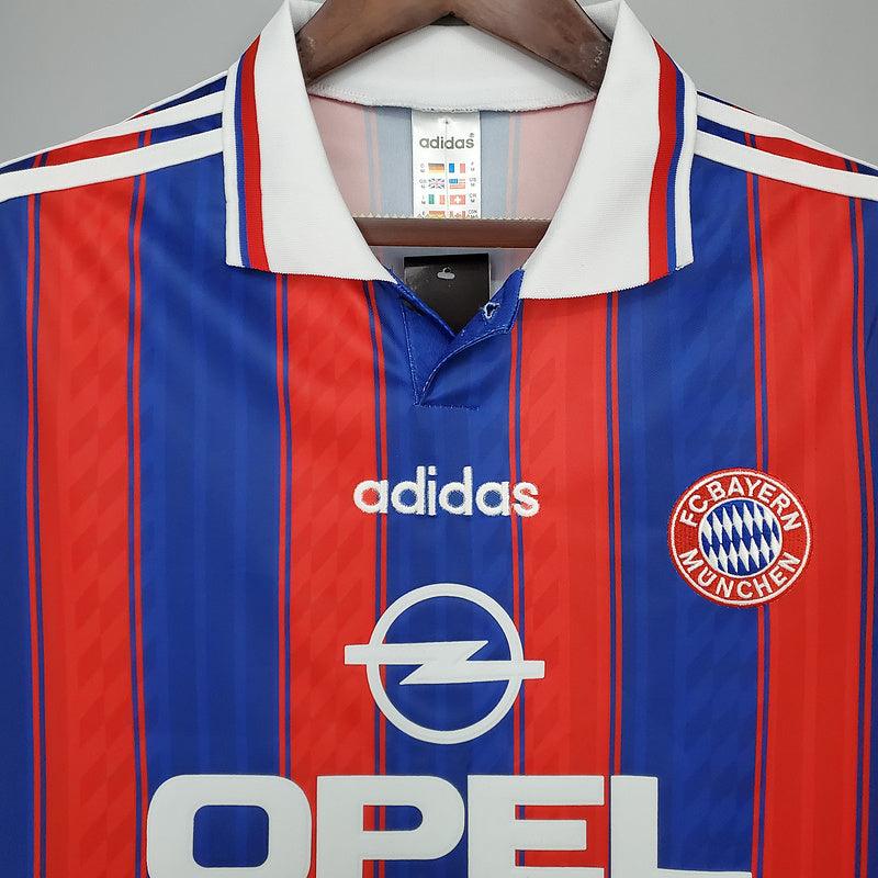 Bayern de Munique Retrô 1995/1997 Adidas - Azul e Vermelha