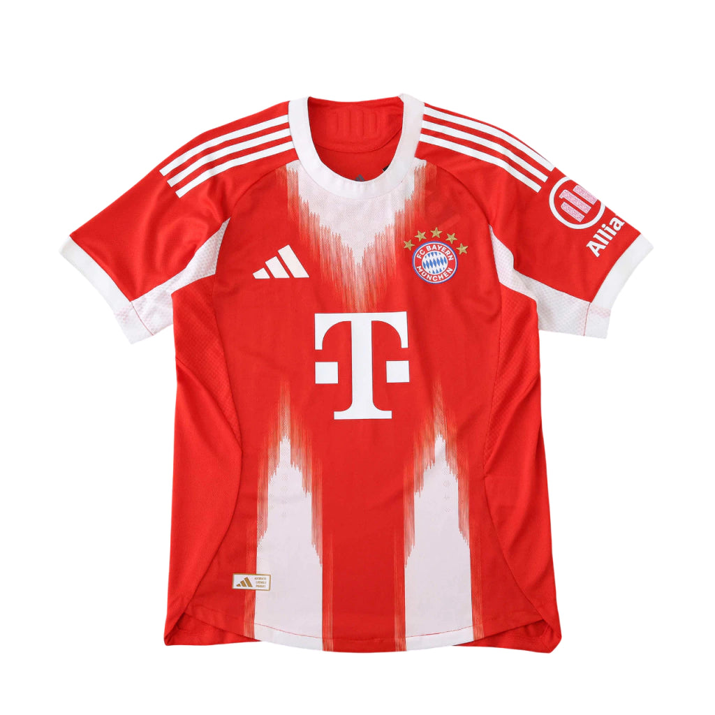Bayern de Munique Home 25/26 Jogador Adidas - Vermelho e Branco