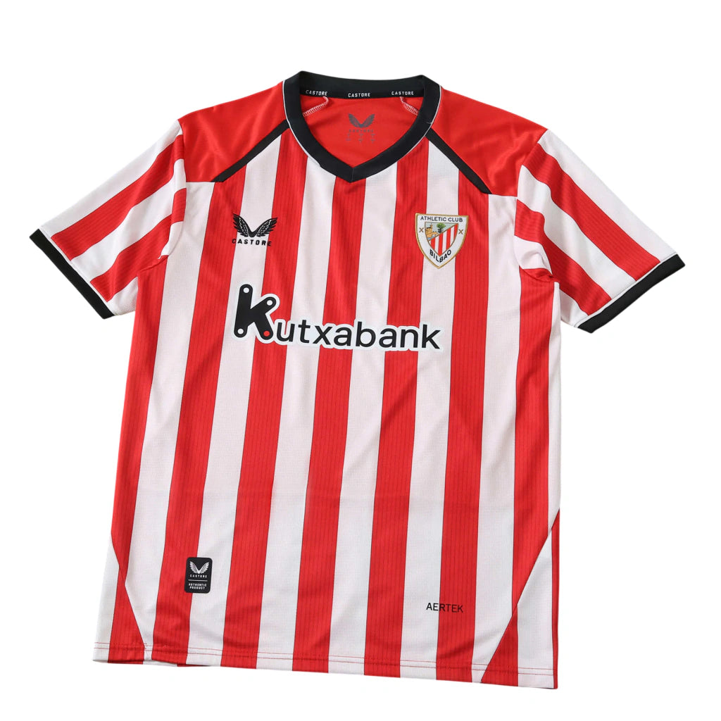 Athletic Bilbao Home 26/27 Torcedor Castore  - Vermelho e Branco