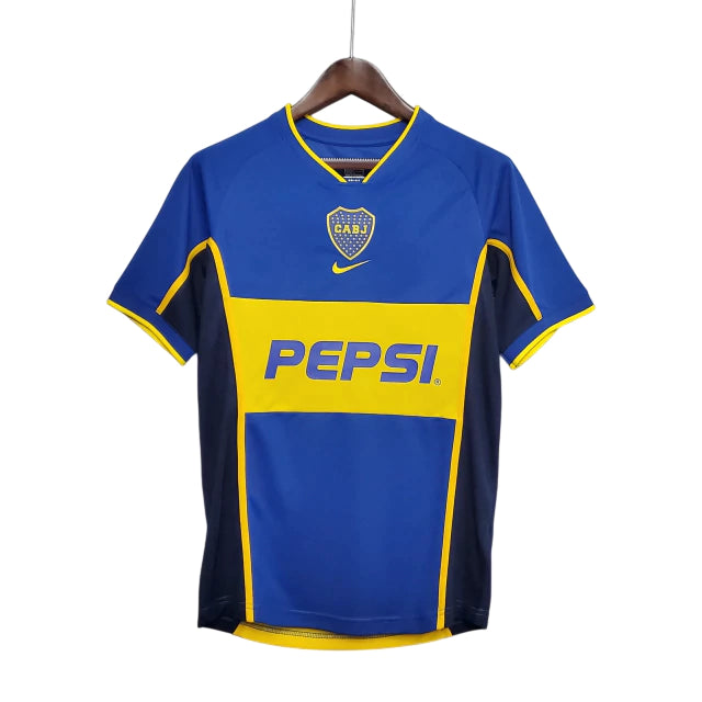 Boca Juniors Retrô Home 2002 Nike - Azul e Amarela