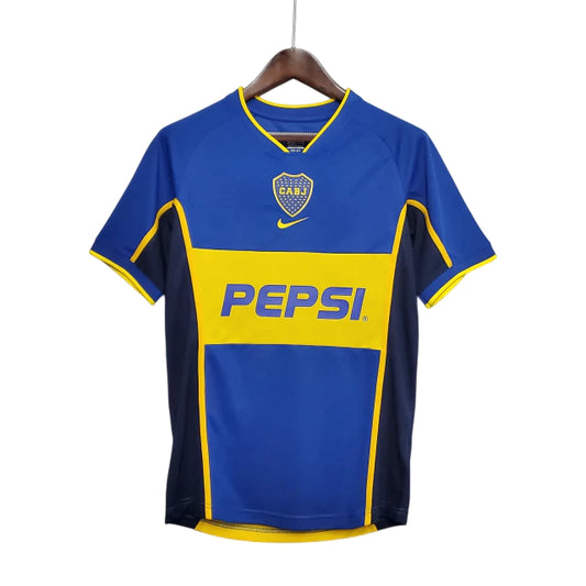 Boca Juniors Retrô Home 2002 Nike - Azul e Amarela