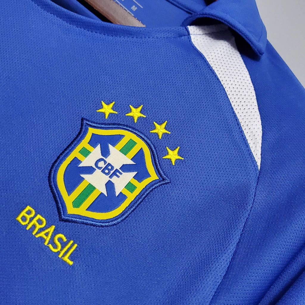 Brasil Away Retrô 2002 Nike - Azul