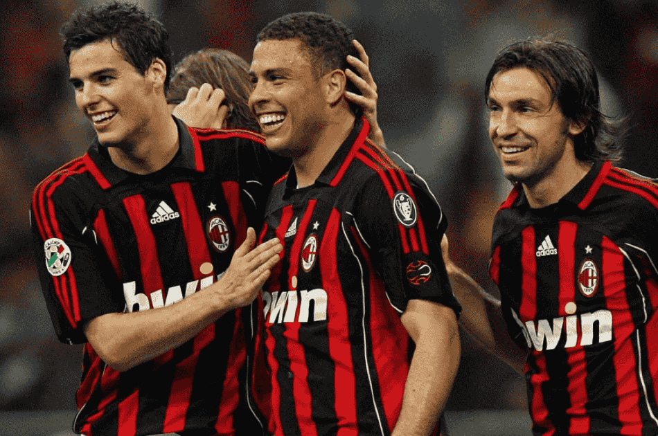 Milan Home Retrô 2006/2007 Adidas - Vermelha e Preta