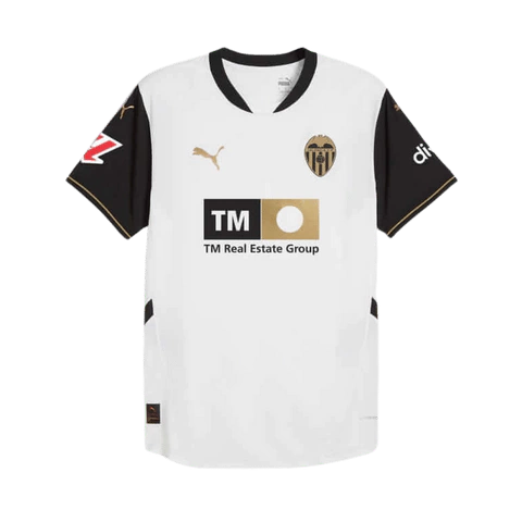 Valencia Home 24/25 Torcedor Puma - Branca e Preta