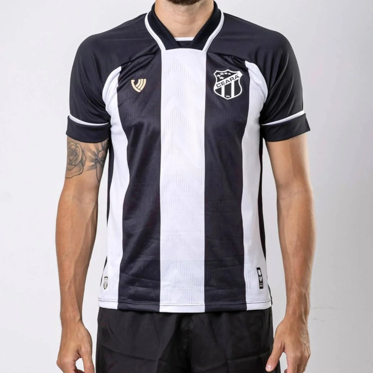 Ceará Home 25/26  Masculino -  Branca e Preta